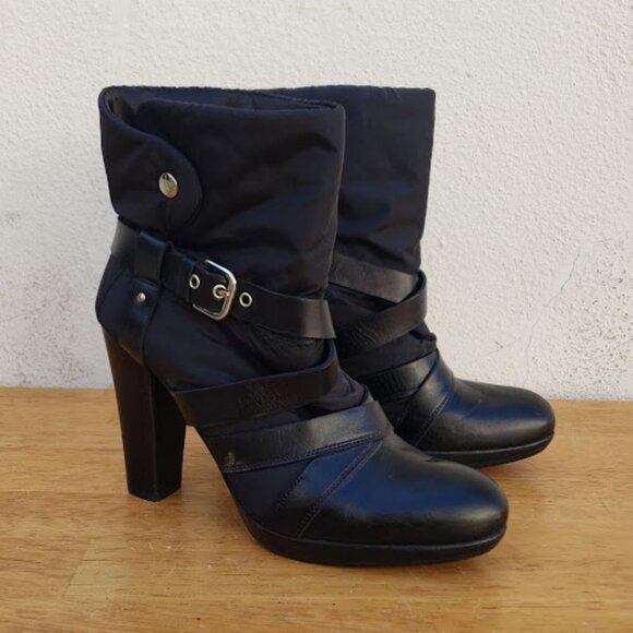 Stuart Weitzman Y2K Nylon WindUp Ankle Boots - Picture 5 of 9